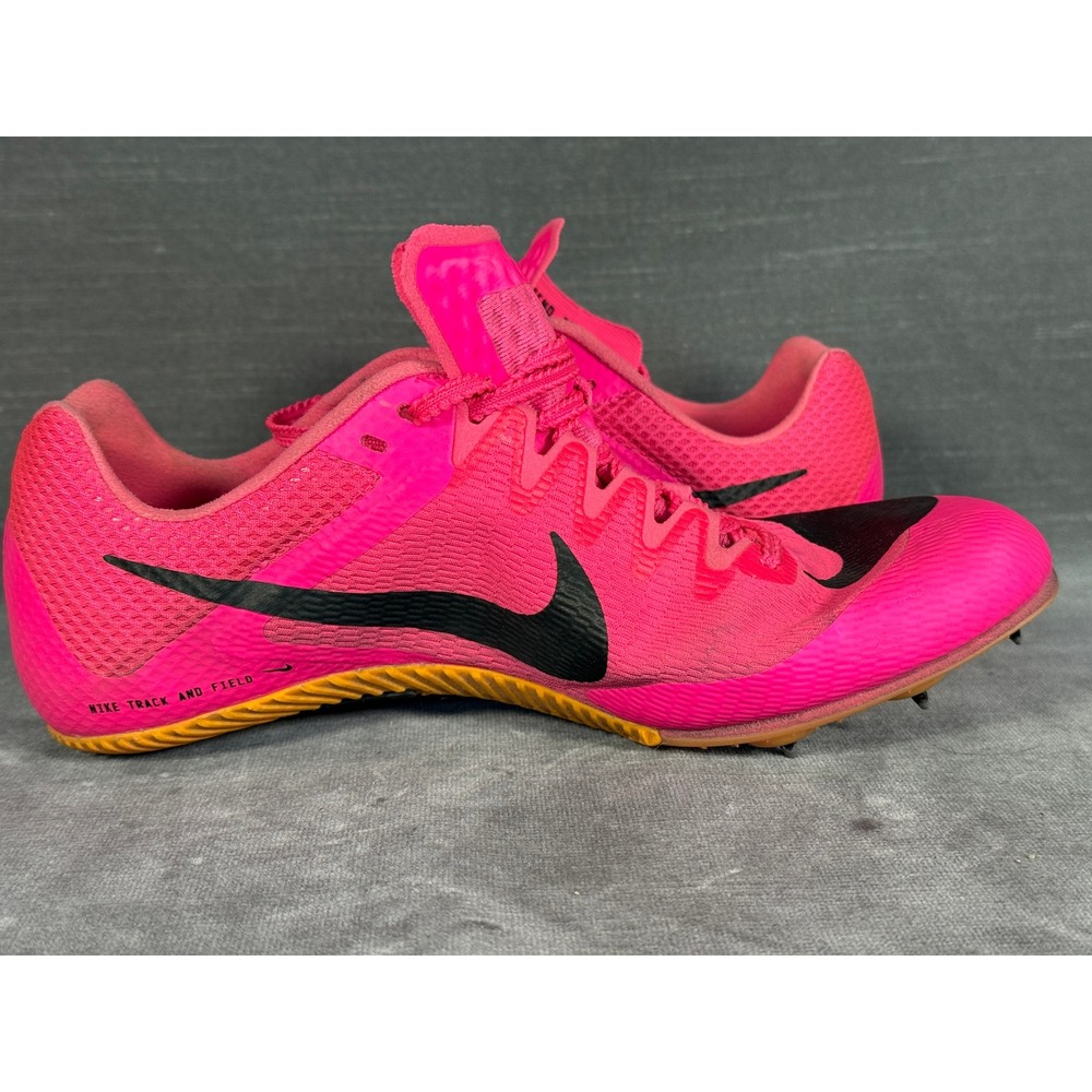 Nike Rival Sprint Track Field Spikes Pink Orange DC8753-600 Mens 6.5 Womens 8 - Picture 4 of 8